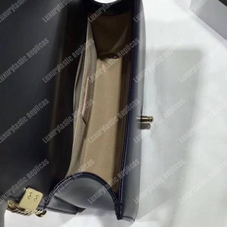 Chanel Boy Handbag Navy Blue - Image 4