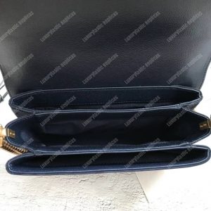 Chanel Classic Flap Bag Navy Blue - Image 3