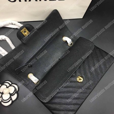 Chanel Classic Medium Handbag Black - Image 5