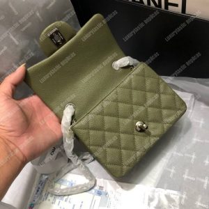 Chanel Mini Flap Bag Green - Image 3