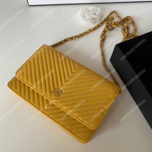 Chanel Wallet On Chain Yellow - Image 6