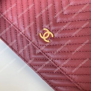 Chanel Wallet On Chain Burgundy - Image 7