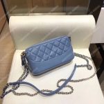 Chanel Clutch With Chain Baby Blue