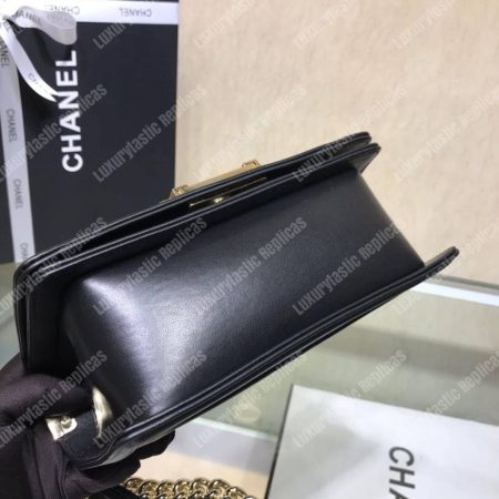 Chanel Small Boy Handbag Black - Image 6