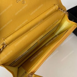 Chanel Wallet On Chain Yellow - Image 9