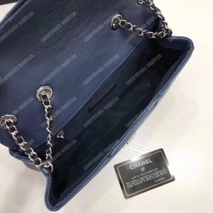Chanel Medium Flap Bag Blue - Image 3