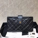 Chanel Classic Pouch Lambskin Leather Black