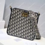 Christian Dior Hobo Bag Blue Oblique