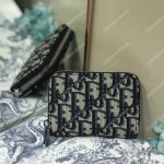 Saddle Dior Blue Oblique Wallet