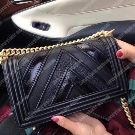 Chanel Medium Boy Flap Bag Black - Image 5