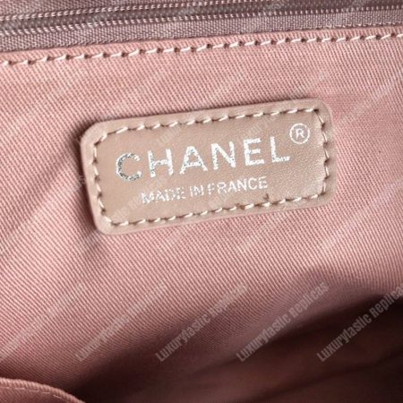 Chanel Deauville Fabric Tote Pink - Image 7
