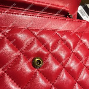 Chanel Le Boy Wallet On Chain – WOC Red Quilted Lambskin Gold-Toned - Image 8