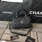 Chanel Small Flap Bag With Top Handle Black
