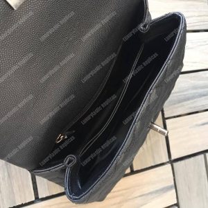 Chanel Small Flap Bag With Top Handle Black - Image 9