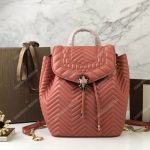 BVL Serpenti Forever Quilted Nappa Leather Backpack Zephyr Quartz