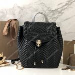 BVL Serpenti Forever Quilted Nappa Leather Backpack Black