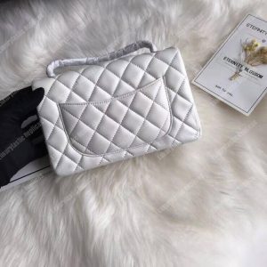 Chanel Mini Flap Bag White - Image 5