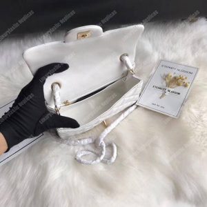 Chanel Mini Flap Bag White - Image 6