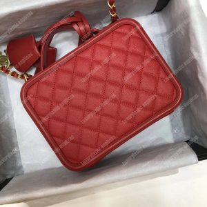 Chanel Medium Vanity Case Red - Image 9