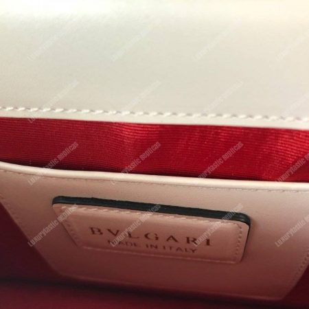 BVL Serpenti Forever Flap Cover Bag White Agate - Image 7