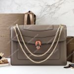 BVL Serpenti Forever Flap Cover Medium Bag Moonrock