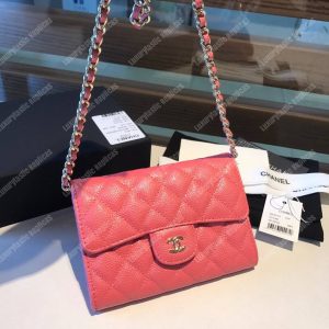 Chanel Classic Clutch With Chain – CWC Caviar Pink Silver-Toned - Image 3