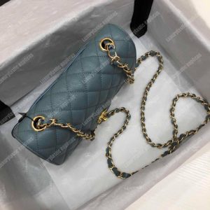 Chanel Mini Flap Bag Dark Grey - Image 5