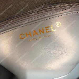 Chanel Mini Flap Bag Dark Grey - Image 9