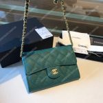 Chanel Classic Clutch With Chain – CWC Caviar Teal Gold-Toned