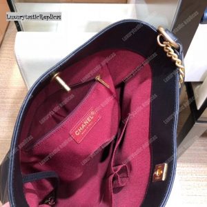 Chanel Hobo Handbag Black - Image 8