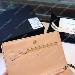 Chanel Wallet On Chain – WOC Aged & Smooth Calfskin White - Image 9