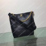 Chanel Hobo Handbag Black