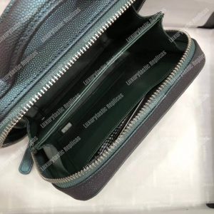 Chanel Small Vanity Case Dark Turquoise - Image 8