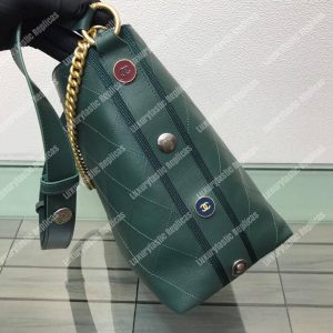 Chanel Hobo Handbag Green - Image 6