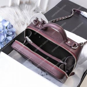 Chanel Medium Vanity Case Burgundy - Image 8