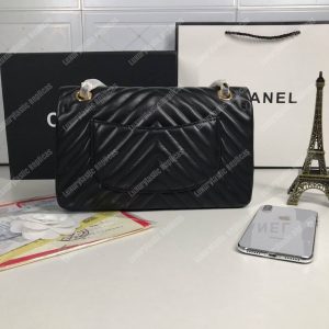 Chanel Classic Medium Handbag Black - Image 6