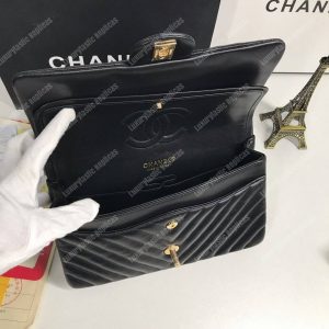 Chanel Classic Medium Handbag Black - Image 8