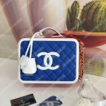 Chanel Large Vanity Case Dark Blue