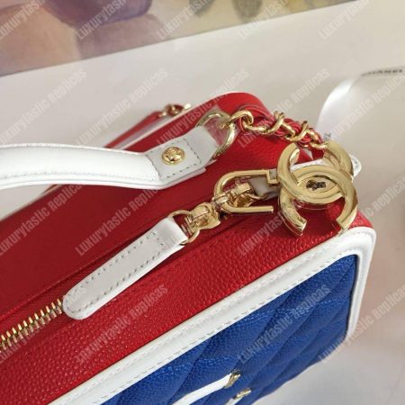 Chanel Large Vanity Case Dark Blue - Image 4