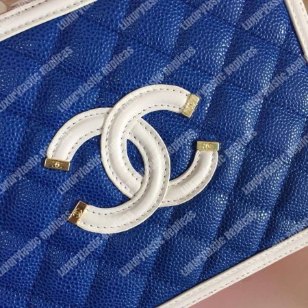 Chanel Medium Vanity Case Dark Blue - Image 6