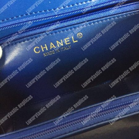 Chanel Medium Vanity Case Dark Blue - Image 8