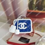 Chanel Small Vanity Case Dark Blue