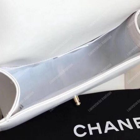 Chanel Medium Boy Handbag White - Image 8