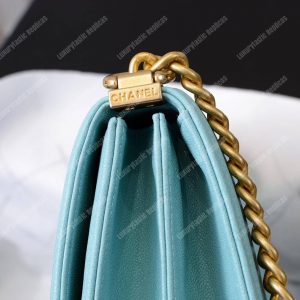 Chanel Boy Handbag Light Blue - Image 7