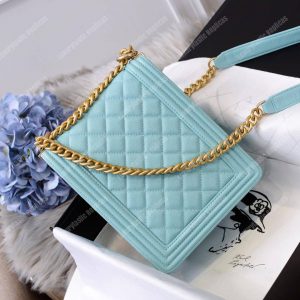 Chanel Boy Handbag Light Blue - Image 6