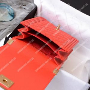 Chanel Boy Handbag Red - Image 8