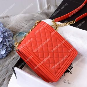 Chanel Boy Handbag Red - Image 6