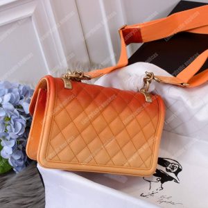 Chanel Flap Bag Orange - Image 4