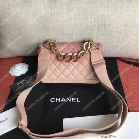Chanel Flap Bag Pink - Image 3