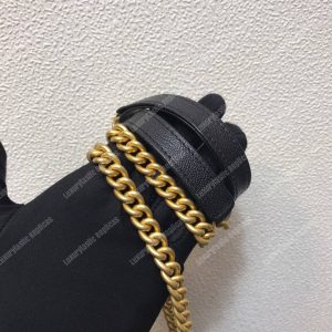 Chanel Le Boy Wallet On Chain – WOC Grained Calfskin Gold-Toned Black - Image 9